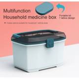 👉 Organizer plastic Storage Box Medical double-Layer Multi-Functional Portable Medicine Cabinet Family Emergency first aid kit
