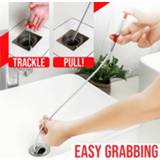 👉 Make-up remover 60/160cm Flexible Drain Unclog Grabber Pipe Dredger washbasin Vegetable sink Sewer Cleaning Tool Hair for Home Kitchen