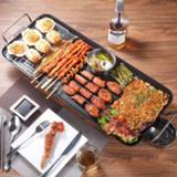 👉 Grill 1500W Electric BBQ Ovens Korean Home Ultra-thick Non-Stick Tools For Barbecue Cooking Stove Hotplate