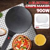 👉 Crepe maker 20cm Electric Pizza Pancake Machine Non-Stick Griddle Baking Pan Cake Kitchen Cooking Tools 220V