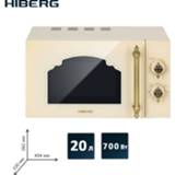 👉 Oven HIBERG VM 4288 YR microwave volume 20 l touch control 700 Watt easy cleaning defrost timer