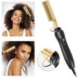 👉 Hair straightener Electric comb Curler Flat Irons Straightening Brush Hot Heating Straight Styler