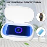 👉 Watch phone UVLED Sterilizer Box Anti Bacteria Ultraviolet Ray Disinfection Jewelry Wireless Charging Aromatherapy Esterilizador