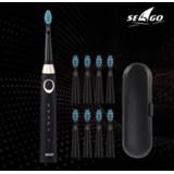 👉 Reiskoffer Seago Sonic Electric Toothbrush USB Rechargeable 5 Modes Smart Ultrasonic Toothbrushes Travel Case Oral Care Brush 8 Teeth Heads
