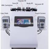 👉 Draagbare radio Free Shipping! 6 In 1 40K or 80K Ultrasonic Cavitation Vacuum Frequency Laser 8 Pads Lipolaser Slimming Machine