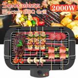 👉 Grill 2000W Electric BBQ Smokeless Barbecue Machine Household Indoor 5-Level Temperature Table Top Tool for Camping