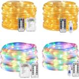 👉 Neonlamp Flexible LED Neon Light Strip Remote Control 8 Modes Multi Color Changing Waterproof Christmas Wedding Garden Fences Decoration