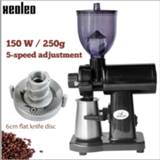 👉 Espresso apparaat XEOLEO Coffee grinder Electric Flat burr household machine bean Miller 220V/110V