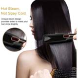 👉 Hair straightener Steam Brush Ionic Straightening Anti-Scald EU Plug