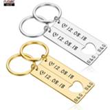 👉 Customized Couples Keychain Boyfriend Girlfriend Keyring Husband Anniversary Valentine Day Gift Pinky Promise Women Men KeyChain