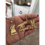 👉 Hanger steel kinderen Custom Name Cartoon Character Necklaces Pendants Kids Nameplate Jewelry Stainless Personalised Any Design Letter Necklace