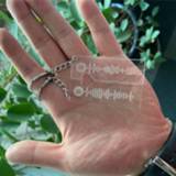 👉 Keychain 2pcs/set Custom Music Spotify Code Heart Shape For Couple Lovers Key chains Keyring Personalized Song Jewelry