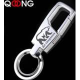 👉 Heupriem QOONG Custom Lettering Fashion Key Chain Double Loops Pants Buckle Ring Waist Belt Clip Holder Metal Car Keychain Y60