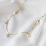 👉 Hanger goud vrouwen Natural Pearl Choker Gold Filled Jewelry Handmade Pendants Necklace Collier Femme Kolye Boho For Women