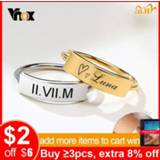 Vnox 5mm Customized Signet Ring for Women Minimalist Metal Stainless Steel Finger Band Elegant Chic Party Jewelry Unique Gift