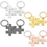 👉 Keychain jongens vrouwen meisjes 2 Pcs Boyfriend Gift Key chain for Women Men Couple Gifts Husband Wife Girlfriend Valentines Day