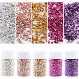 👉 Resin epoxy 30g/bottle Colorful Metallic Sandstone Nail Art Gravel Filling Material UV Mold Filler For DIY Jewelry Making Tools
