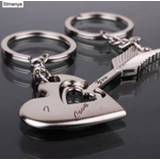 Keyring alloy New Trendy Hot Sale one Pair Key Chain Arrow Bow Love Keyrings Chains Lovers Ring Couples keychain for Gift 17343