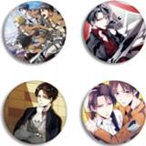 Backpack Anime Attack on Titan Cosplay Badge Cartoon Figure Eren Levi Brooch Pins bags Badges for Backpacks Button Clothes