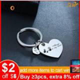 👉 Steel Vnox Custom Engrave Stainless Key Chains for Memorial Family Love Gifts Personalized Special Date Jewelry