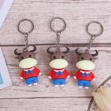 Keychain 2021 Year of the Ox Cow Doll Car Key Chain Bag Pendant Keyring