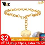👉 Armband vrouwen meisjes Vnox Adjustable Women Bracelet Customized Heart Charm Name Engraving Elegant Box Chain Lady Girl BFF Jewelry Gift