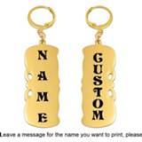 👉 Steel vrouwen meisjes Anniyo Personalized Name Earrings Hawaii for Women Girls Marshall Guam Stainless Jewelry Customize Letters Chuuk #066321