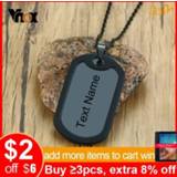 👉 Hanger steel vrouwen Vnox Free Custom Engrave Dog Tags Necklaces for Men Woman Jewelry High Polished Stainless Pendant with 24