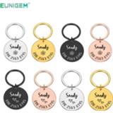 Keychain Anti-lost ID Tag Dog Personalized Pet Engraved Name for Cat Puppy Accessories