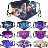2020 Butterfly Print Face Mask Club Party Festival Carnival Wild Jewelry