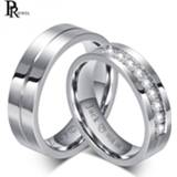 👉 Zirconia steel Bling Cubic Wedding Band Rings Free Engraving Record Name Date Love Info Never Fade Stainless Alliance Gift