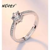 👉 Zirconia zilver vrouwen NEHZY 925 sterling silver new jewelry high quality fashion woman open ring retro size adjustable cubic
