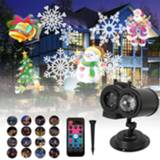 👉 Projector Christmas Snowflake Laser Light Move Snow Outdoor Indoor Remote control Projection Lights Party Decor Lamp EU/UK