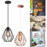 👉 Hanger Modern Nordic Style Pendant Lights Iron Minimalist Loft Cage Hanging Lamp Industrial Metal Suspension Luminaire Lighting