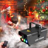 👉 Afstandsbediening 500W Fog Machine With LED Lights,Disinfection Smoke Wireless Remote Control For Weddings, Holidays Parties Show