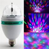 👉 Projector E27 LED RGB Bulb 6W 9W 110V 220V Colorful Auto Rotating Crystal Stage Light Magic Ball DJ party disco effect Lamp