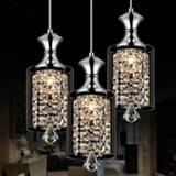 👉 Hanger European-style post-modern minimalist LED crystal restaurant bar counter dining room creative personality Pendant LightsLX110710