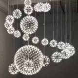 👉 Creative Stainless Steel LED Pendant Light Dia 60/80cm Firework Ball Moooi Raimond Pendente De Teto Lamps Fixture Home Lighting