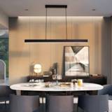 👉 Hanger zwart Nordic design pendant light Droplight black LED lamp for dining room Restaurant living decoration hanging lamps