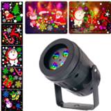 👉 Spotlight 20 Patterns LED Laser Projection Light Xmas Snowflake Elk Lamp Christmas Decoration Pattern Night