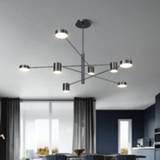 👉 Hanger zwart wit goud Modern Gold Black White Led Pendant Lights 6/8 Heads Industrial Hanging living room Decoration bedroom Light Fixtures