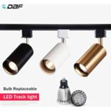 👉 Spotlight LED Track Light with Relpaceable GU10 Bulb Ceiling Spot 2 Wires Rail Lighting Decor for Shop Store