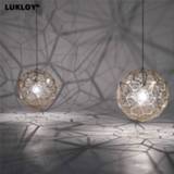 👉 Hanger steel Modern Creativity Diamond Spherical Pendant Lamp Industrial Style Polyhedron Stainless coffee Room restaurant Shop Light