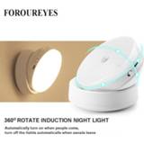 👉 Sensorlamp LED Night Light 360 Degree Rotating PIR Motion Sensor Lamp 6 LEDs lighting for Wardrobe Cupboard Closet Kitchen