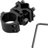 👉 Zaklamp New Flashlight visor clip holder of Clamp aluminum shotgun rifle