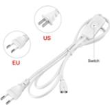 👉 Switch Lighting Accessory 220V EU Plug Cable For T5 LED Tube T8 Power Charging Wire Connection ON/OFF Connector Home Decor