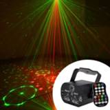 Projector rood blauw donkergroen Mini RGB Disco Light DJ LED Laser Stage Red Blue Green Lamp USB Rechargeable Wedding Birthday Party