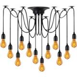 👉 Edison lamp Retro E27 Classic Spider Pendant Adjustable DIY Art Ceiling Hanging Light for Dining Hall Kitchen