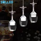 👉 Hanger 1PCS 85-265V LED Modern Wine Glass Pendant Lighs for Restaurant Acrylic Lamp Bar Dining RoomDecoration Light