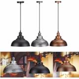 👉 Hanger Vintage Retro Pendant lights Industrial Hanging Loft Lamp E27 Dining Restaurant Room Iron Holder